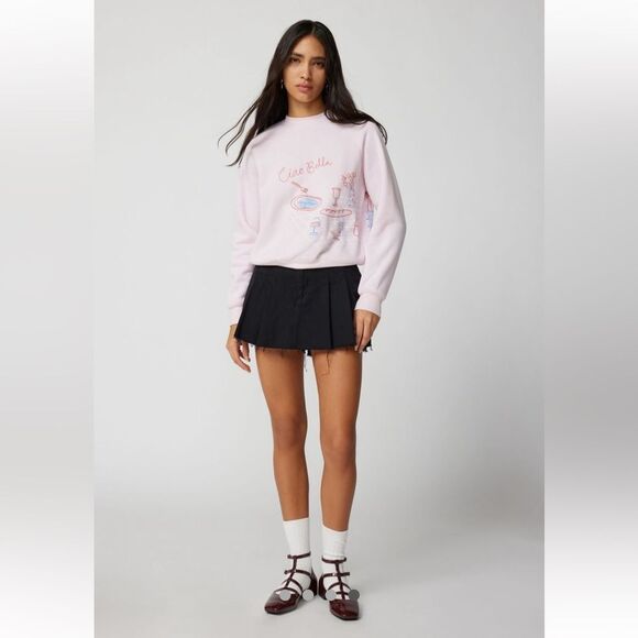 Project Social T x Urban Outfitters Ciao Bella Dinner Party Crew NWOT - Picture 4 of 5